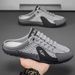 Men's Summer Slip-On Shoes With Mesh Upper & Backstrap, Breathable Outdoor Casual Loafers In Grey, Green, Beige_vogvips.com