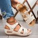 Thick-soled Plus-size Sandals 2026 New Solid Color Cross-stitched Wedge Beach Women's Slippers_vogvips.com