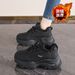 Fleece-Lined Clunky Sneaker Women's Winter Breathable Shoes Women's Thickening Thermal Cotton Shoes Platform Height Incr_vogvips.com