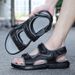 Summer New Large Velcro Outdoor Handmade Fashion Sports And Leisure Soft Bottom Sandals_vogvips.com