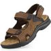 New Brand Classic Mens Summer Genuine Leather Sandals Outdoor Casual Lightweight Sandal Fashion Men Sneakers BigSize_vogvips.com