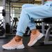 Women's Fashion Breathable Knitted Sports Spring And Autumn New Casual Lightweight Soft Soled Walking Shoes_vogvips.com