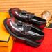 New Fashion Genuine Leather Retro Business Men's Casual Shoes Black Daily Office Loafers One-step Driving Party Dress Wedding Men's Shoes_vogvips.com
