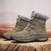 Leather Men's Snow Boots Winter Velvet Cold-proof Warm Thick-soled Outdoor Men's Shoes High-top Boots Cotton Shoes_vogvips.com