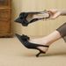 Qianluhui French Polka Dot Bow Elegant Satin High Heel Women's Shoes Stiletto Pointed Toe Summer New Sandals_vogvips.com