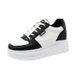 W3671 New White 2024 Summer And Autumn Solid Color Inner Height Increase Thick Bottom Student Wear Resistant Versatile_vogvips.com