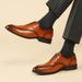 Oxford Leather Brown 2025 New Business British Formal Wedding Pointed Lace Up Men's Shoes, Casual Trend_vogvips.com