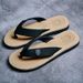 Summer Flip Flops Casual Beach Sandals Non-Slip Flat Slippers Home Bathing Shoes For Men Outdoor Slides_vogvips.com