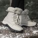 Winter Couple Snow Boots High Top Men And Women Hiking Shoes Cotton Shoes Comfortable Warm Plus Velvet Non-Slip Elderly Shoes_vogvips.com