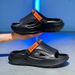 for Men 2025 New Summer Indoor Home Bathing Bathroom Anti Slip Wear Resistant Outdoor Driving Sports Cool Slippers_vogvips.com