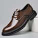 Premium Men's Formal Dress Shoes - Oxford Business Casual Shoes With Rubber Sole For Wedding & Office (Black/Brown)_vogvips.com