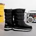 Northeast Winter Snow For Women, Thick-Soled, Cotton Shoes, Warm, Waterproof, Non-Slip, Fleece-Lined, Mid-Calf Boots_vogvips.com