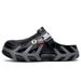 Men's Summer Outdoor Sports Anti-Slip Closed-Toe Couple Clogs Driving Beach Slippers Dual Wear_vogvips.com