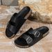 Men's Fashionable Slippers, Thick-Soled, Wear-Resistant, Waterproof, Non-Slip, Lightweight, Comfortable, Casual Sandals_vogvips.com