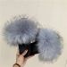 Faux Fur Slippers For Women, Plush Raccoon/Fox Hair-Like Fluffy House Shoes, Breathable EVA Sole For Indoor/Outdoor Comfort (36-45, 12+ Colors)_vogvips.com