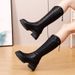 for Women 2024 New Autumn Winter Women's Riding Heel Thick Sole Fleece Lined Over-the-Knee Long Boots_vogvips.com