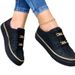 Women's Large Size 24 Thick Bottom Chain Sports Style Casual Shoes Leather Low Top Lace Up Single Shoes American Design_vogvips.com
