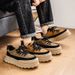 Men's Spring Leather Thick-Soled Sports Chunky Sneakers High-End Niche Non-Slip Casual Trendy Shoes_vogvips.com