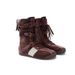 Women Boxing Boots SGIRL TWTW Lace-Up German Training Short Flat Boxing Women Suede Patchwork Belt Buckle Martin Boots_vogvips.com