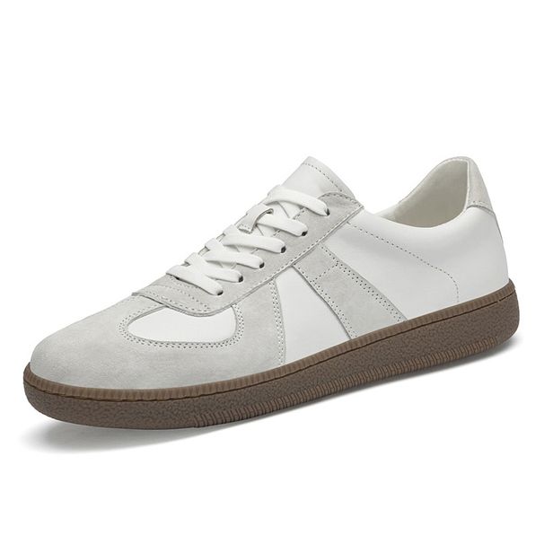 Retro Leather Color Matching Platform Casual Sports Board Shoes Dexun Flying Weaving Breathable Mesh Men's Shoes_vogvips.com