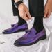 Euro Step 2025 Spring Large Size Brogue Leather Autumn Tassel Loafers British Fashion Nightclub Casual Shoes_vogvips.com