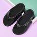 Women's Classy Printed Men's And Women's Couple Large Size Eva High Elastic Thick-Soled Lightweight Flip-Flops Outdoor Beach Slippers_vogvips.com