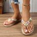 Comfortable Soft Bottom Women's Flip Flops Ethnic Style Flat Heel Anti Slip Wear-resistant Fashion Trend_vogvips.com