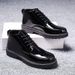 European Warm Series High-top For Men Korean Version Height-increasing Leather Versatile Student Martin Short Boots All-season Men's With_vogvips.com