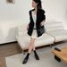 Cameido Women's Vintage Brogue Leather Shoes Oxford Shoes With Bow And Tassel For Spring_vogvips.com