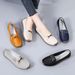 Casual Women's Flat Shoes Soft Sole Soft Surface Comfortable Wear-resistant Beans Shoes_vogvips.com