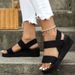 Women's Sandals - New Summer Korean Style Fashion Crossover Strap Platform Sandals_vogvips.com