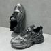 Black Dad Sneakers For Men 2025 Spring Summer New Thick Sole Height Increasing Breathable Men's Mesh Sports Casual Shoes_vogvips.com