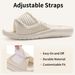 Crestar Women's Fuzzy Plush Slippers Lady Fashion Open Toe House Slippers Faux Fur Lined Slides Indoor Non-slip Cotton Slipper_vogvips.com