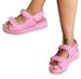 Women's Fashion New Large Size Platform Sandals Round Head Small Wind Sandals_vogvips.com