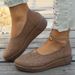 New Plus Size Lazy Singles Casual Flat Bottomed Hollow Hole Shoes Women S Round Toe One Foot Pedals_vogvips.com