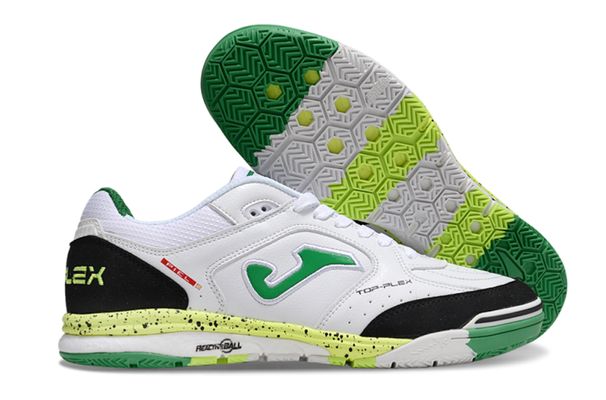 Low With Flat Shock-absorbing Heel Anti-slip Suitable Sole For Use To Indoor Durable Resistant Twisting JOMA IC Football Shoes_vogvips.com