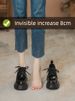 Small With Hidden Heels Platform Leather Shoes 2025 New Arrival Chunky Heel Loafers Lace Up Muffin Bottom_vogvips.com