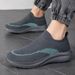Men's Flying Weave Mesh Shoes Large Size Men's Shoes Casual Shoes Mesh Shoes Elastic Couple Mesh Sports Shoes Vacation Walking Shoes_vogvips.com