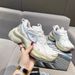 Wang Anyu Same Style OLDO Silver Turbo Running Retro Distressed Dirty Mud Black Dad Thick Sole Couple Casual Shoes_vogvips.com
