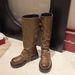 Belt Buckle Pile Thick-Soled Women Over-the-Knee Heel Long Western High Tube Riding Boots_vogvips.com