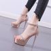 Women's Single-strap Sandals 2026 Summer New European And American Style Open-toe Ultra-high Thin Heel Women's Shoes_vogvips.com
