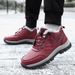 Northeast Large For Women Winter Fleece-Lined Warm Mom Men Leather Surface Waterproof Non-Slip Walking Shoes Middle-Aged_vogvips.com