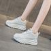 Casual Versatile Leather Casual Shoes Wedge Heel Student Shoes Women's Shoes Daddy Shoes Women's Shoes_vogvips.com