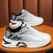 Summer New Breathable Mesh Sports Men's Trend Versatile Thick Sole White Casual Dad Shoes Men_vogvips.com