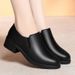 wangjia Wangjia Dropshipping Soft Sole Black Formal Leather Professional Work Single Deep Mouth Women S Shoes Spring_vogvips.com