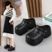 Women's 9CM Thick Sandals Shoes Summer Slippers High Heel Soft Sole Beach Garden Shoes Outdoor Waterproof Women's Hole Shoes_vogvips.com
