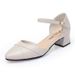 Baotou Sandals Women's Soft Leather Mother Sandals Hollow High Heels Women's Shoes Thick Heel Versatile Single Shoes_vogvips.com