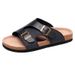 Women's Platform Wedge Sandals Summer Espadrille Slippers With Thick Sole - Comfortable High Heel Slides For Wide Feet_vogvips.com