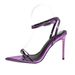 French Style Stunning Heel Sandals For Women, European American Cross-Border Hot Sale, Elegant And Charming Purple_vogvips.com
