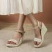 Women's Summer Wedge Platform Sandals High Heel Open Toe Straw Braided Rope Sole Fashion Footwear_vogvips.com